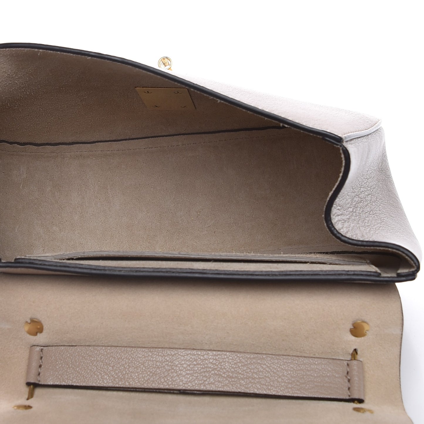 Grained Lambskin Drew Shoulder Bag Motty Grey
