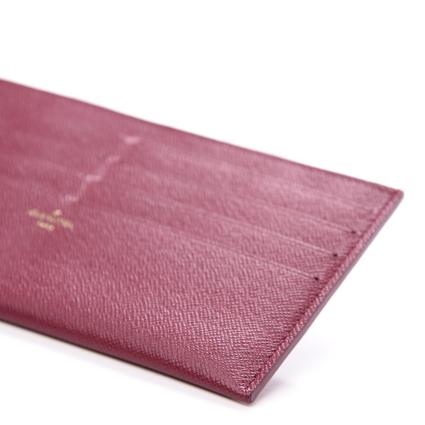 Calfskin Felicie Card Holder Insert Fuchsia