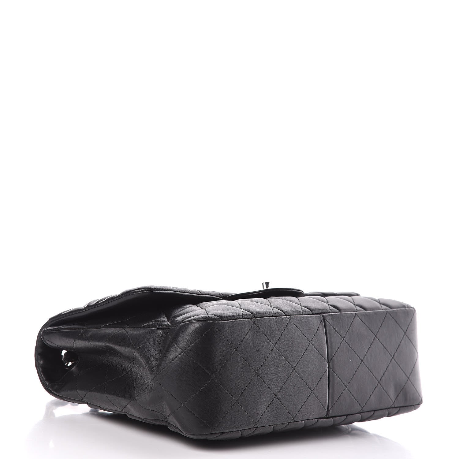 Chanel Lambskin Quilted Jumbo Single Flap Black 4 of 11