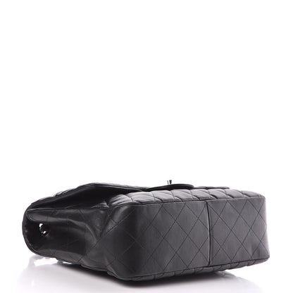 Chanel Lambskin Quilted Jumbo Single Flap Black 4 of 11