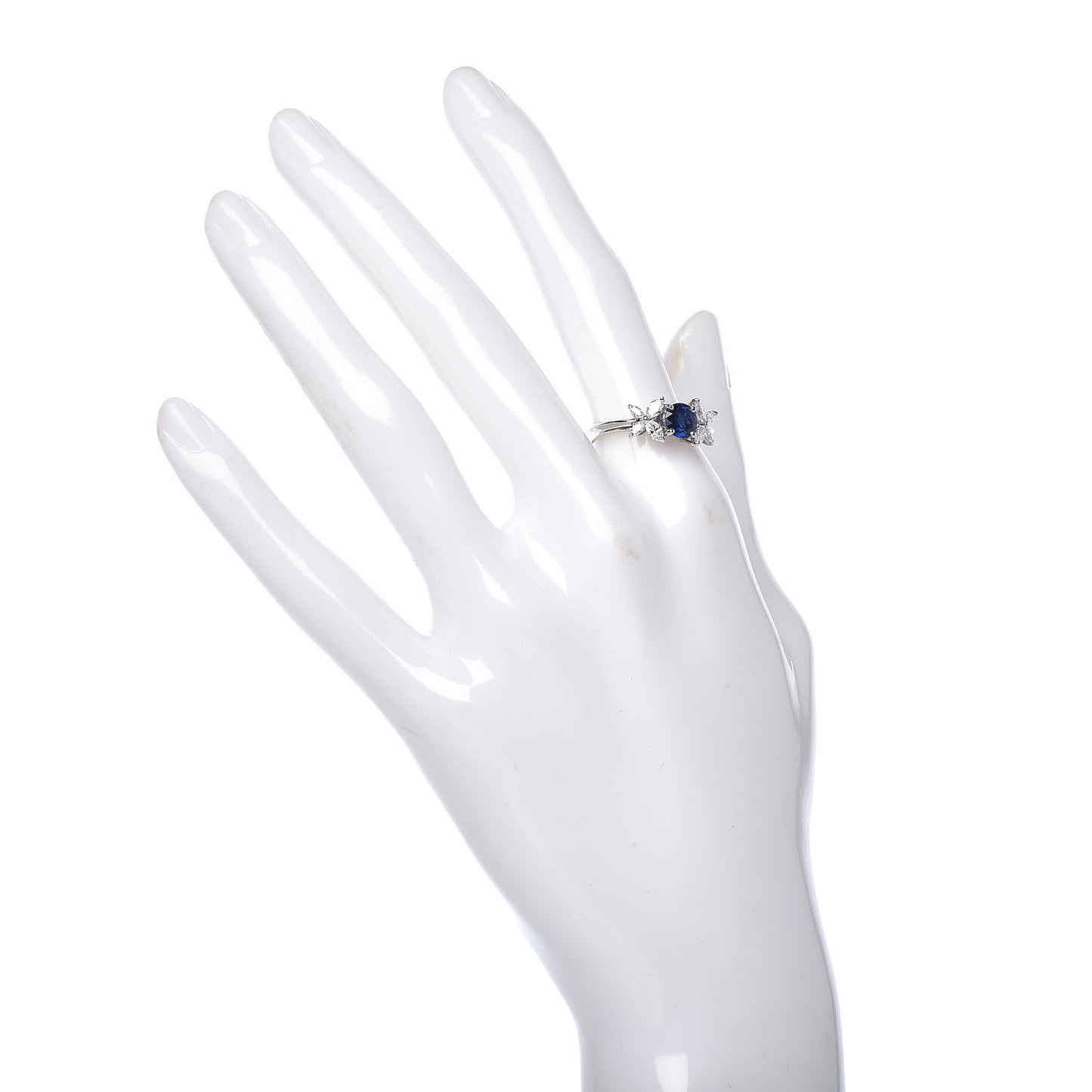 Platinum Diamond Tanzanite Victoria Ring 54 7