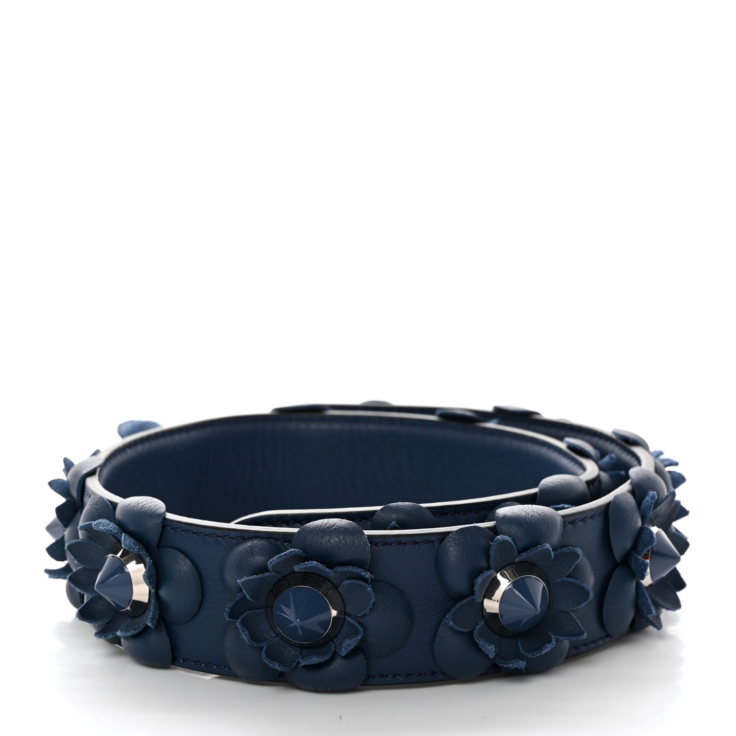 Vitello Dolce Flowerland Studded Strap You Blue