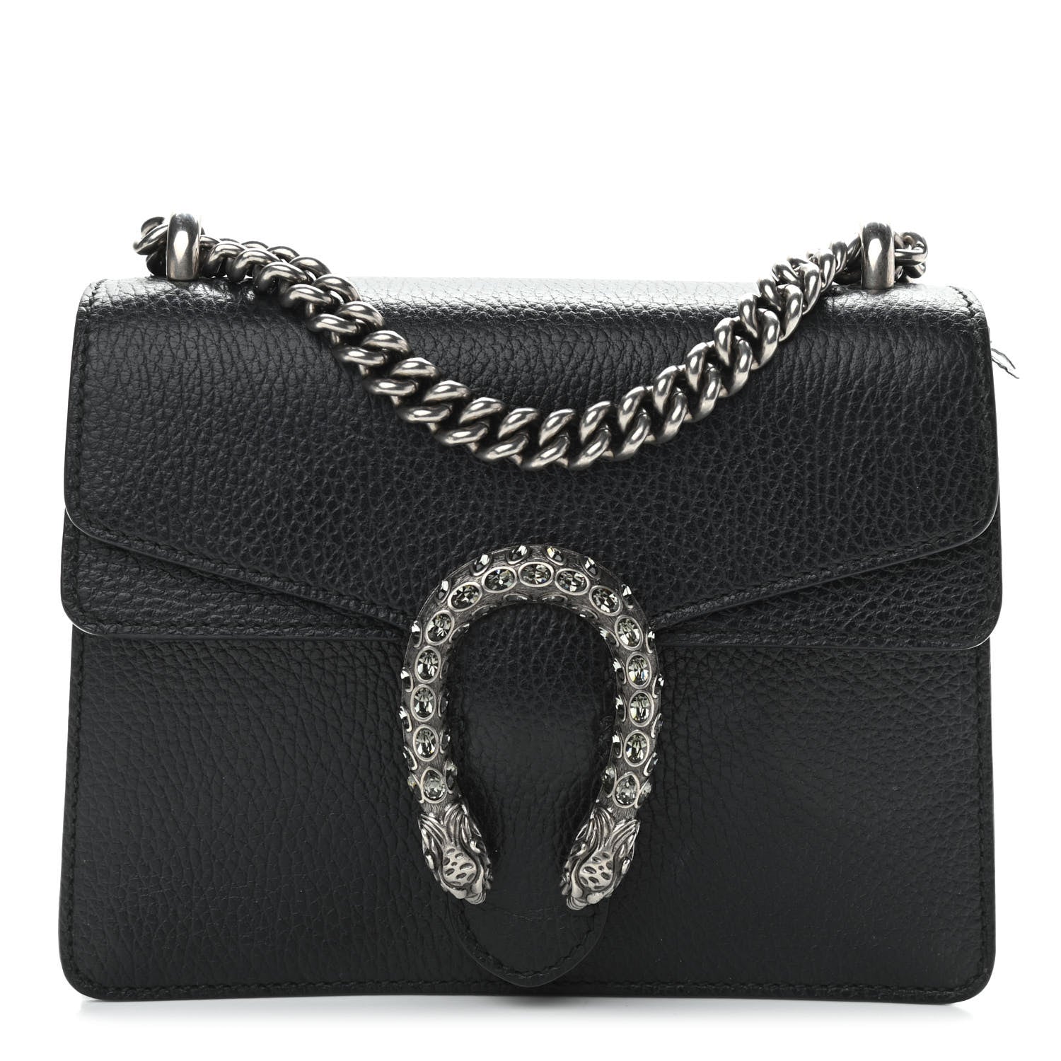 Gucci Calfskin Mini Dionysus Shoulder Bag Black 1 of 16
