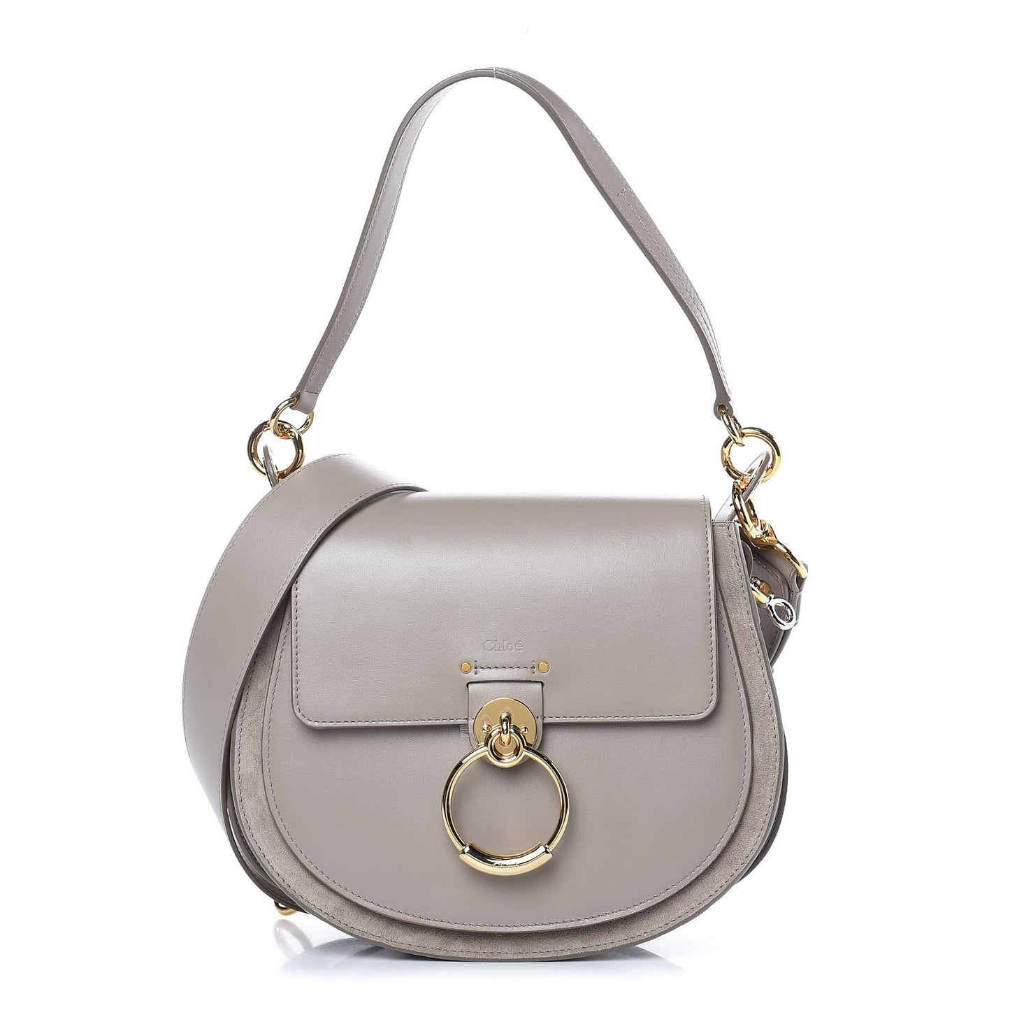 Calfskin Large Tess Bag Motty Grey