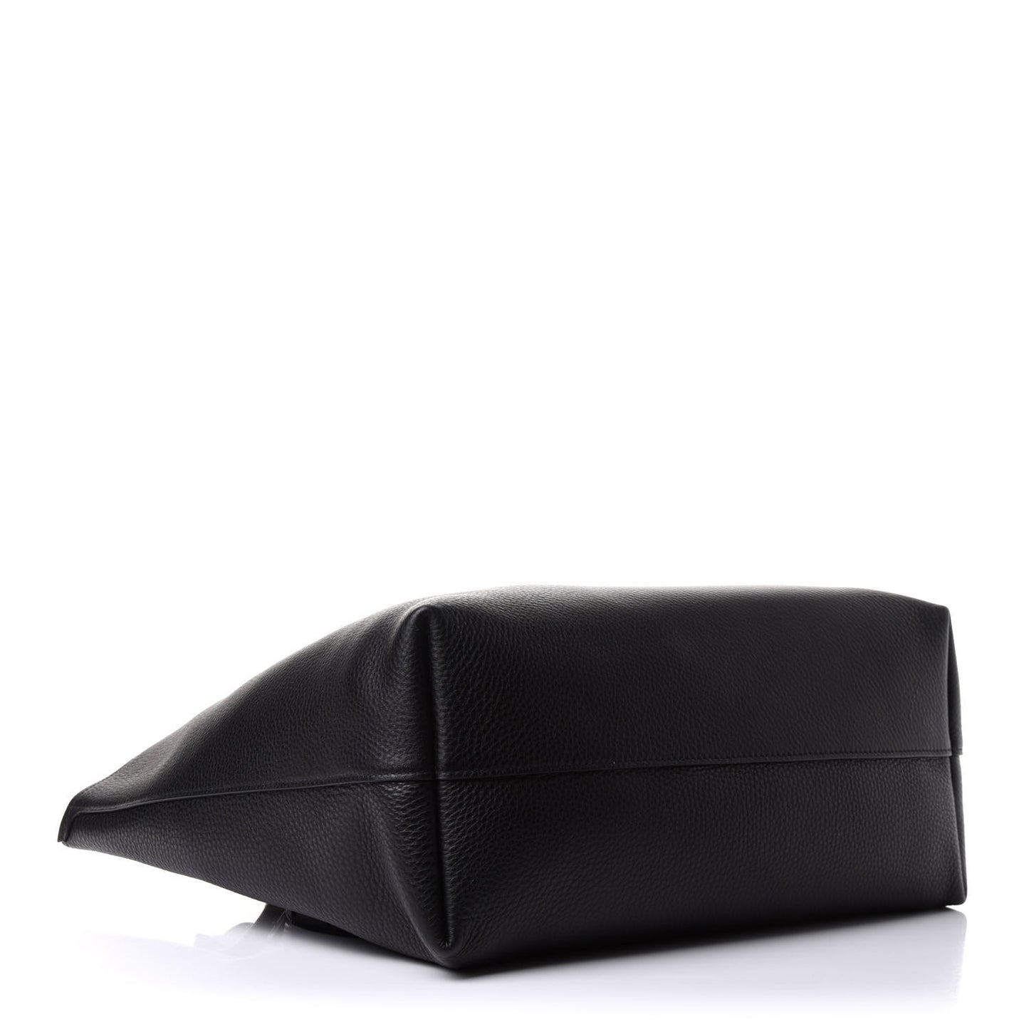 Vitello Daino Etiquette Shopping Bag Black