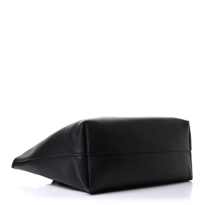 Prada Vitello Daino Etiquette Shopping Bag Black 4 of 12