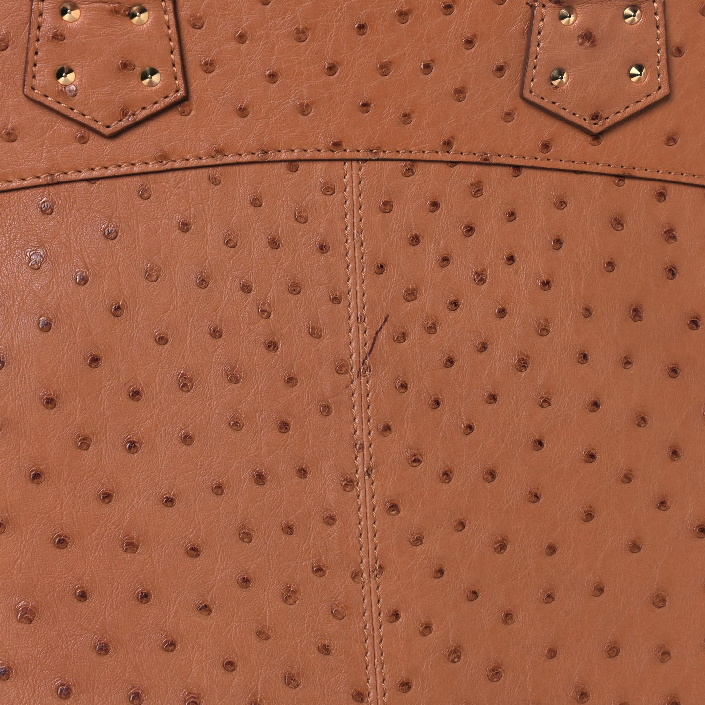 Ostrich Lockit MM Cognac