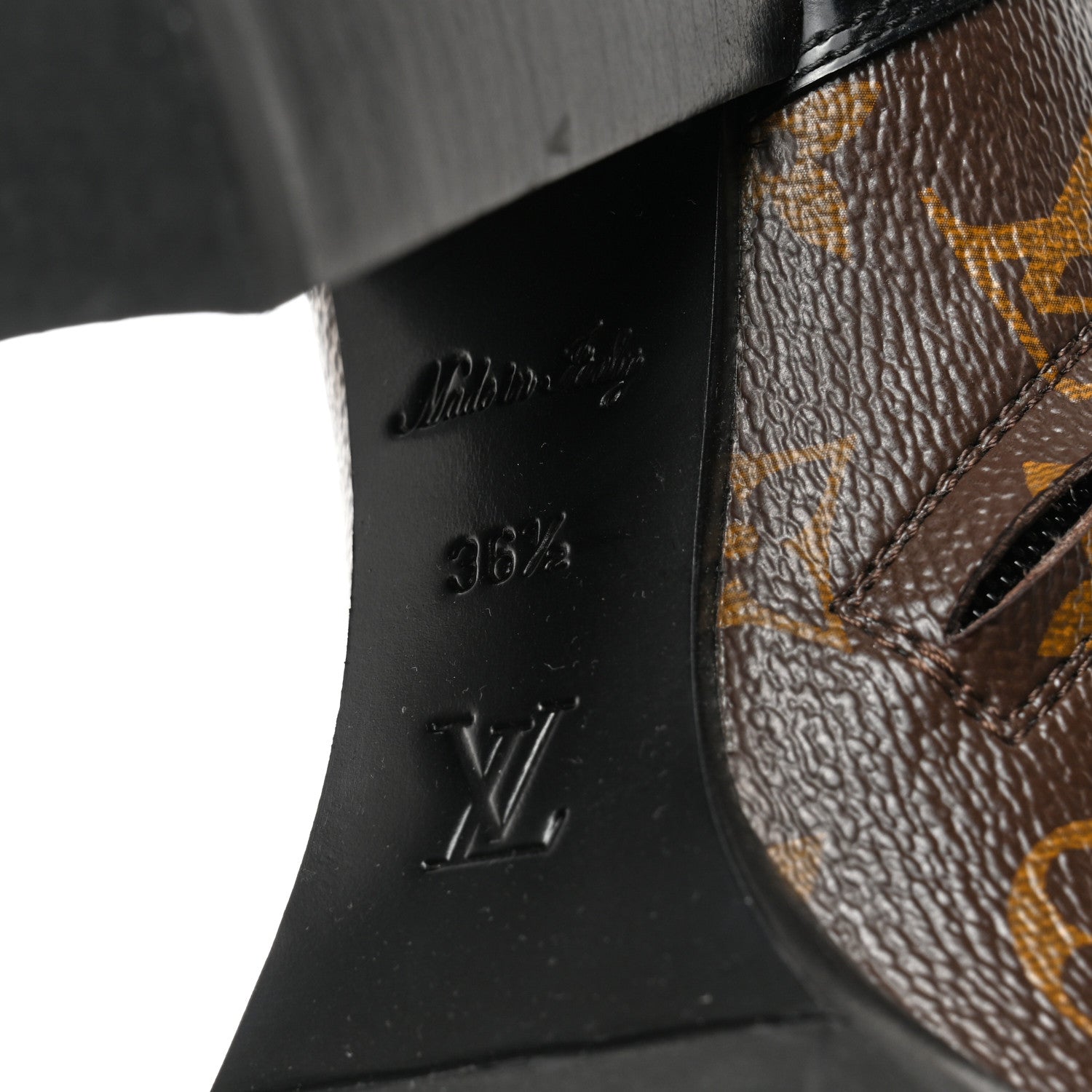 Louis Vuitton Patent Calfskin Monogram Star Trail Ankle Boots 36.5 Black 8 of 9