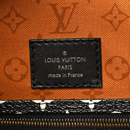 Louis Vuitton Monogram Giant Crafty Neverfull MM Creme Caramel 8 of 12