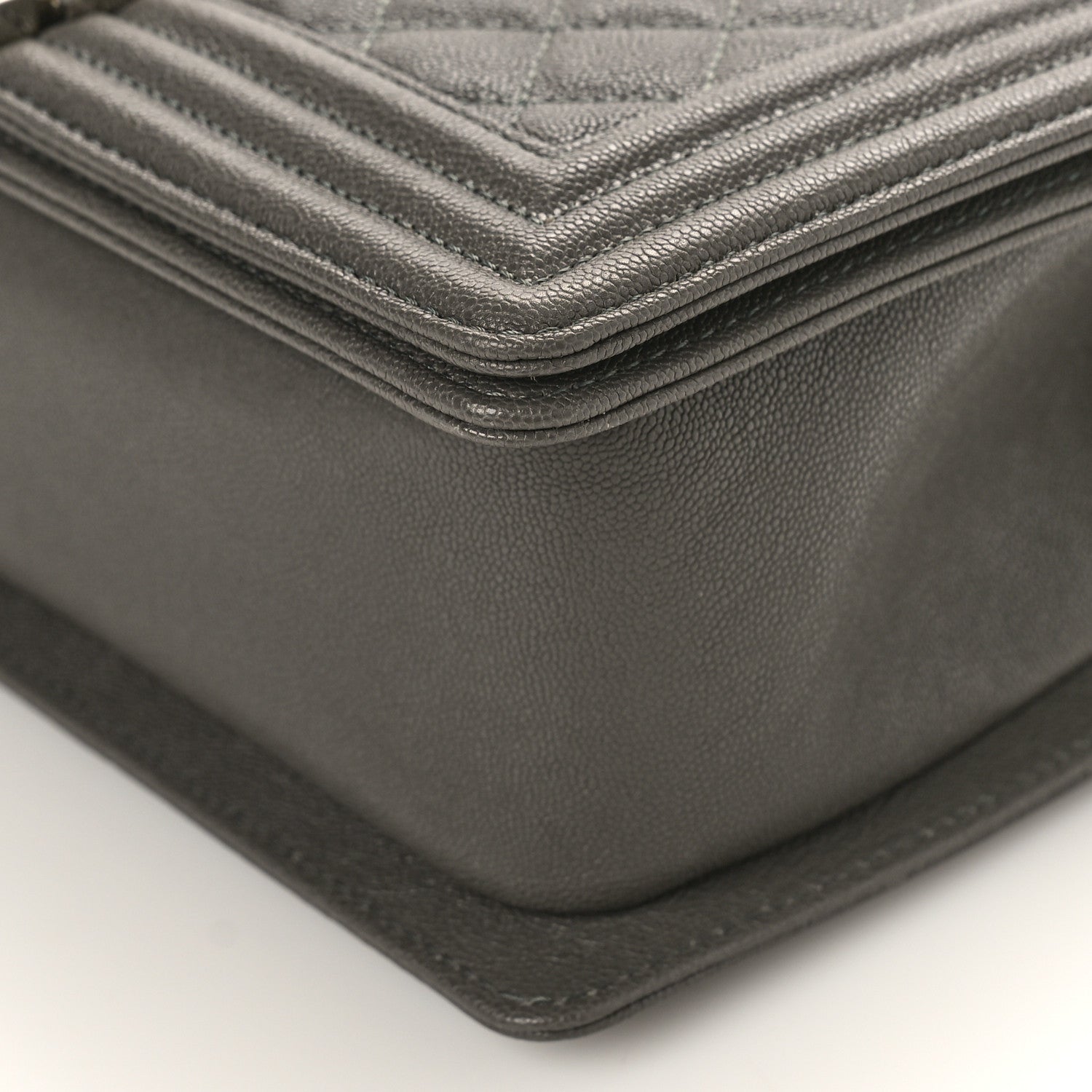 Chanel Caviar Quilted Medium Boy Flap Grey 9 of 9