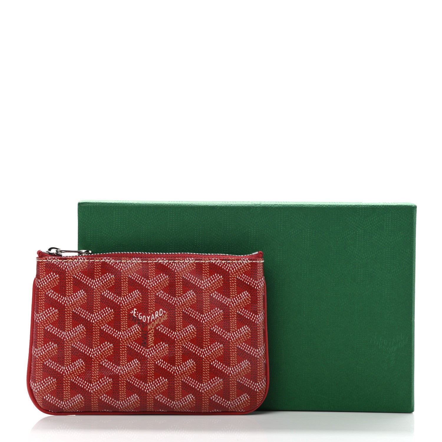 Goyard Goyardine Mini Senat Pochette Red 8 of 8