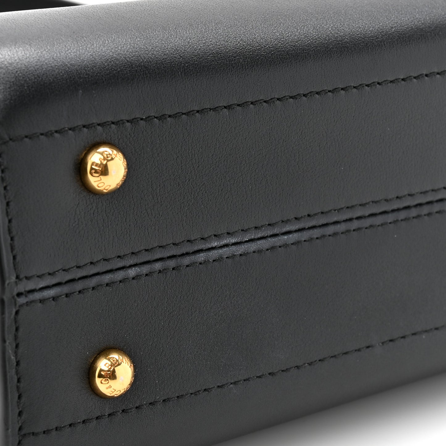 Calfskin Small Sicily Shopper Bag Black