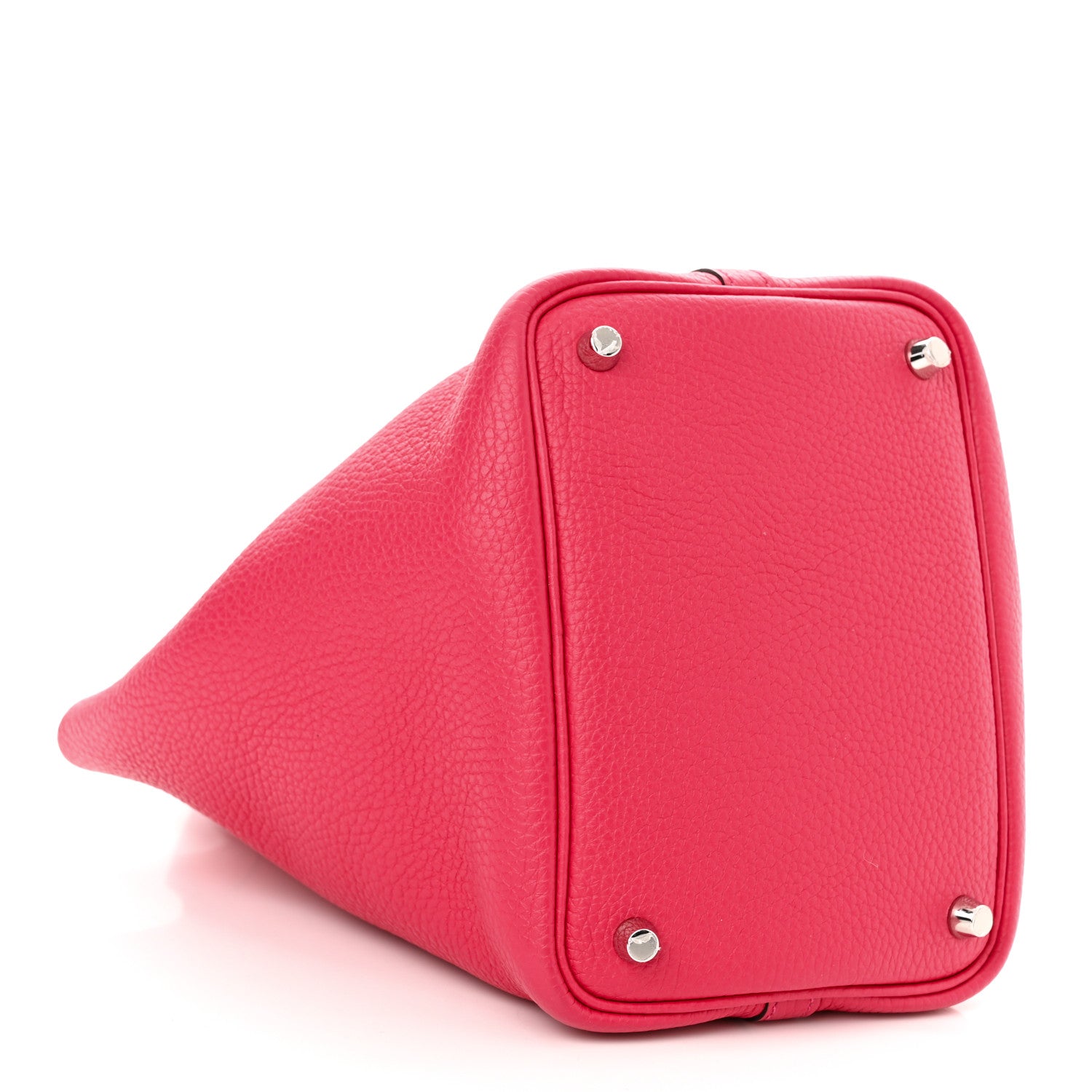 Hermes Taurillon Clemence Swift Eclat Picotin Lock 18 PM Rose Mexico Rouge De Coeur 4 of 10