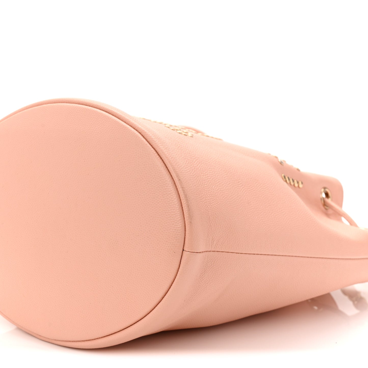 Caviar Deauville Drawstring Bucket Bag Light Pink