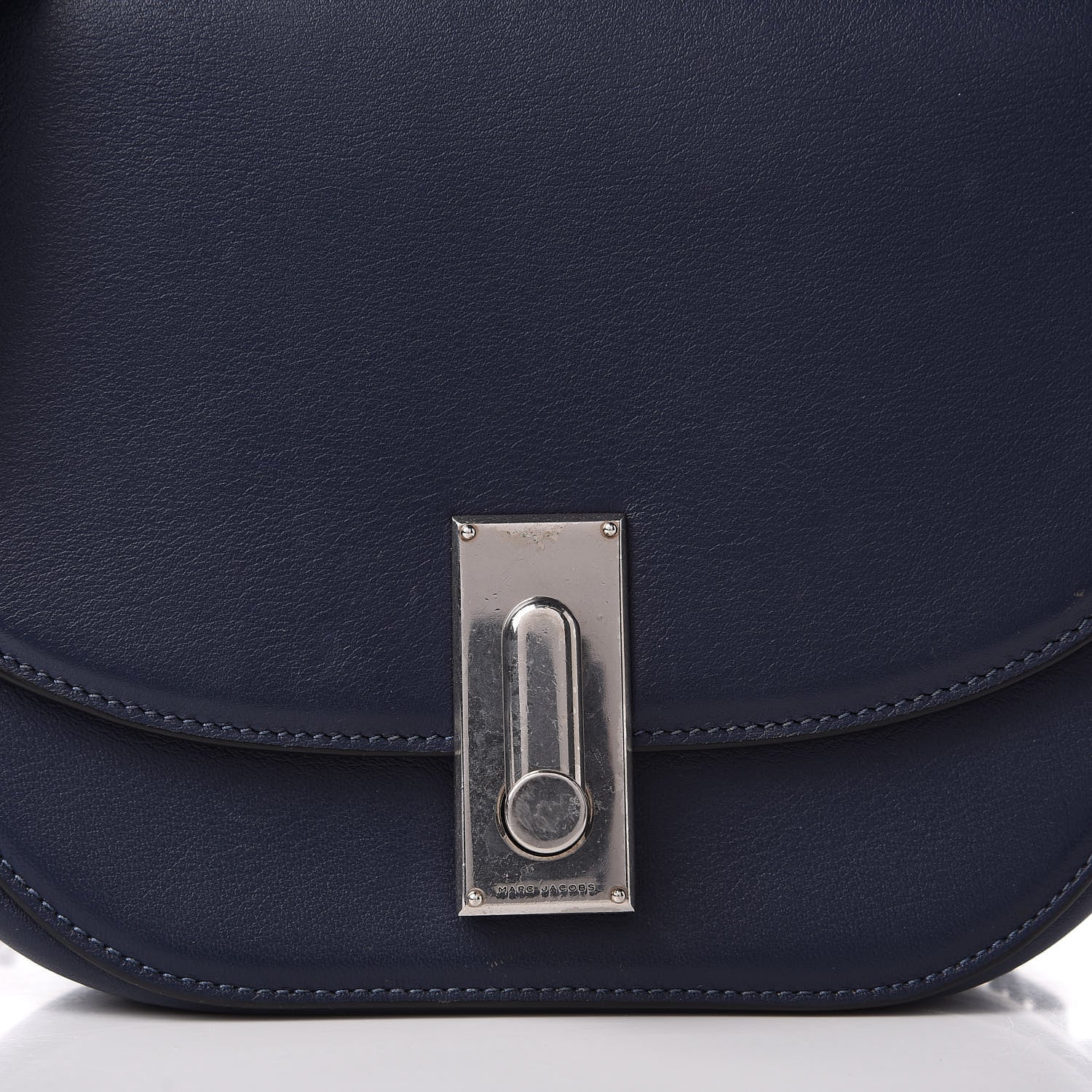 Marc Jacobs Calfskin West End The Jane Saddle Bag Navy 10 of 13