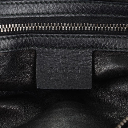 Gucci Pebbled Calfskin Icon Bit Shoulder Bag Black 6 of 7