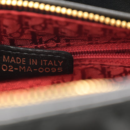 Christian Dior Lambskin Cannage Medium Lady Dior Black 7 of 10