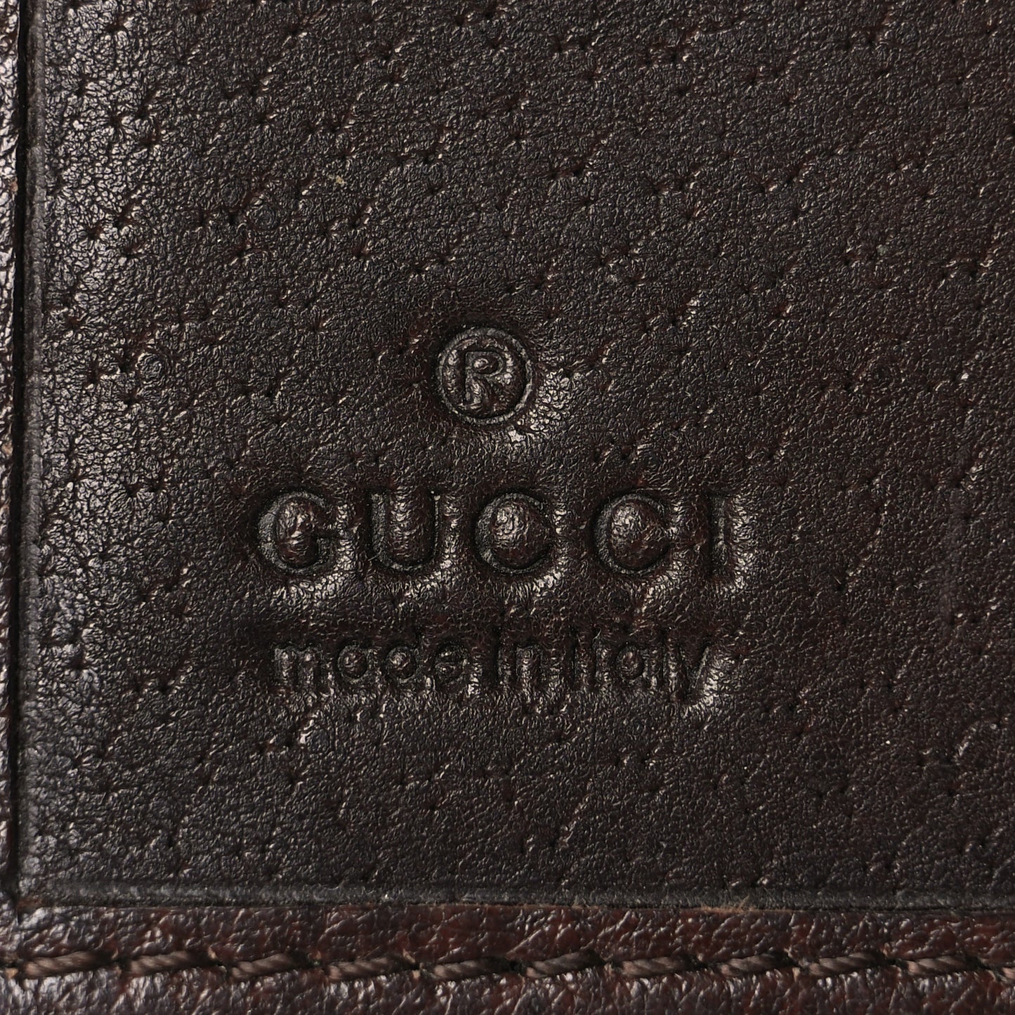Monogram Bi-Fold Wallet Dark Brown