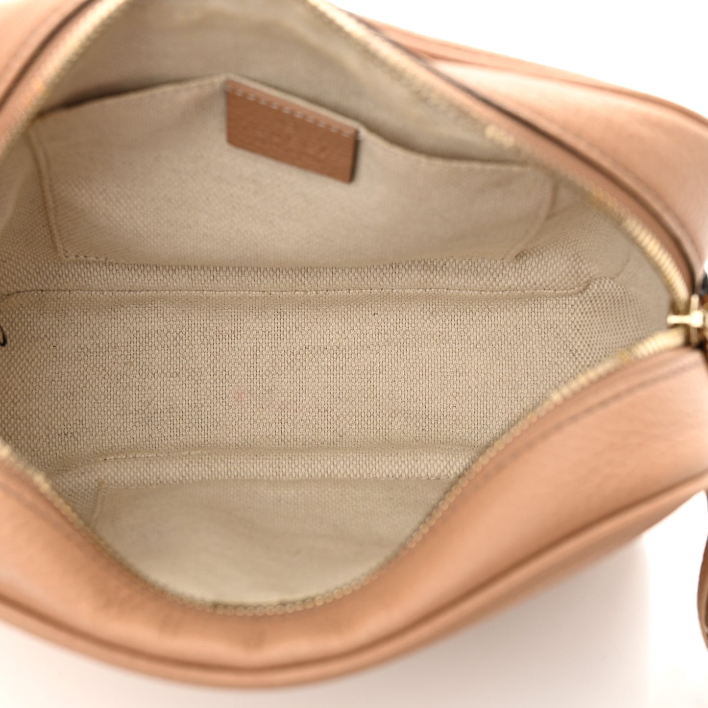 Pebbled Calfskin Small Soho Disco Bag Camelia