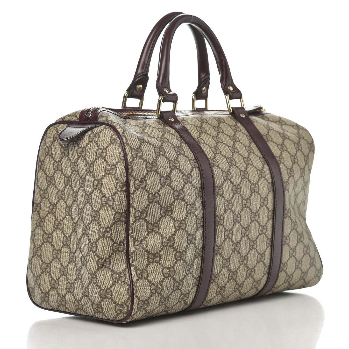 GG Plus Monogram Medium Joy Boston Bordeaux