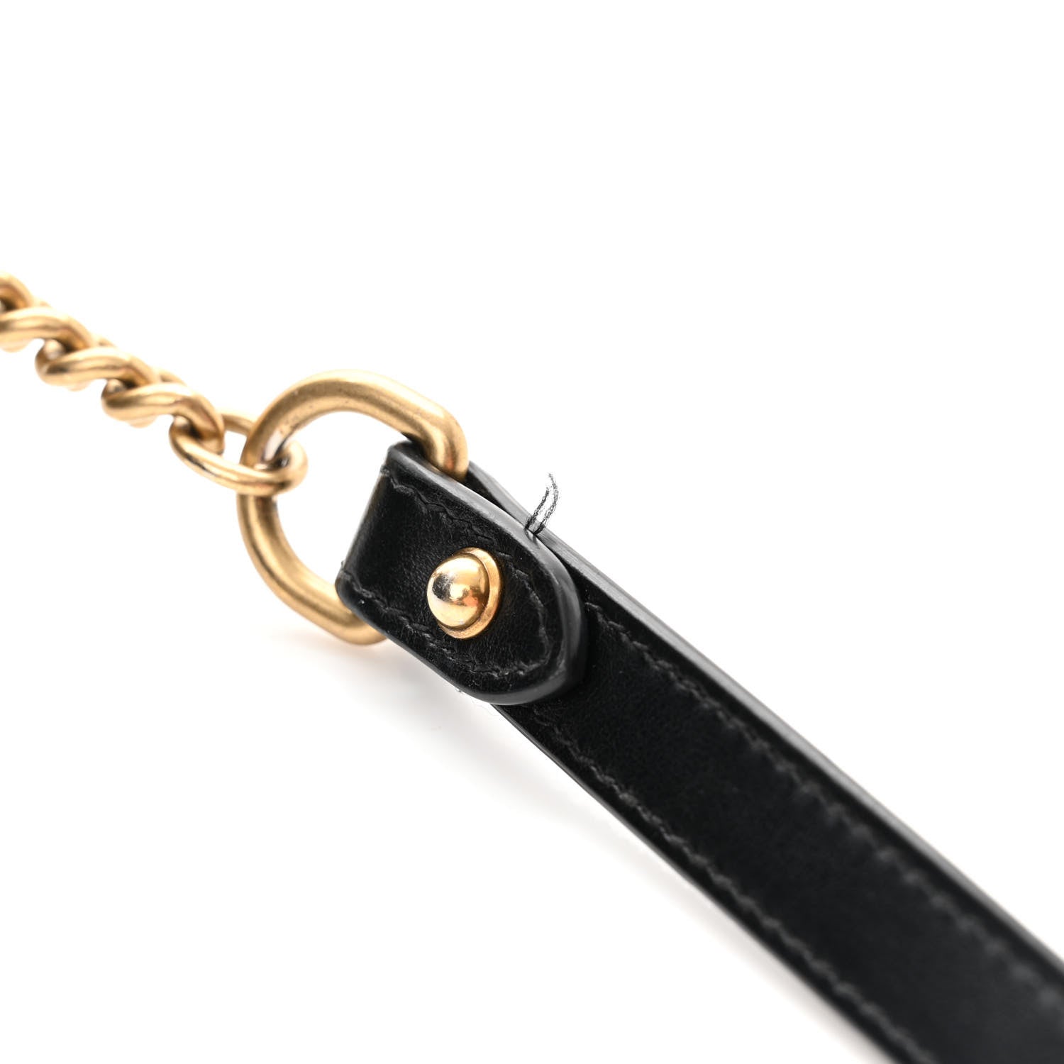 Gucci Calfskin Matelasse Mini GG Marmont Chain Shoulder Bag Black 14 of 14