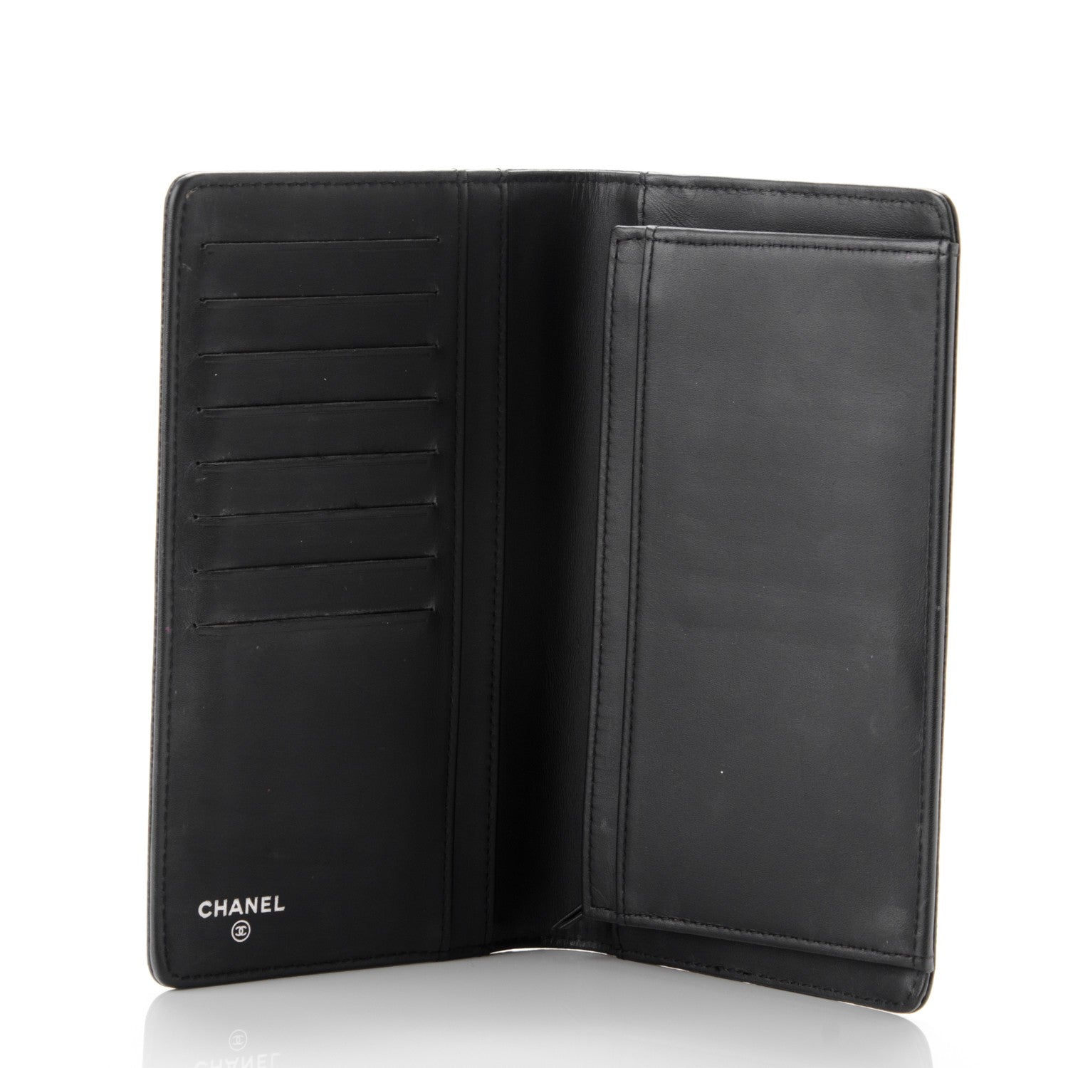 Chanel Caviar Timeless CC Yen Wallet Black 5 of 8