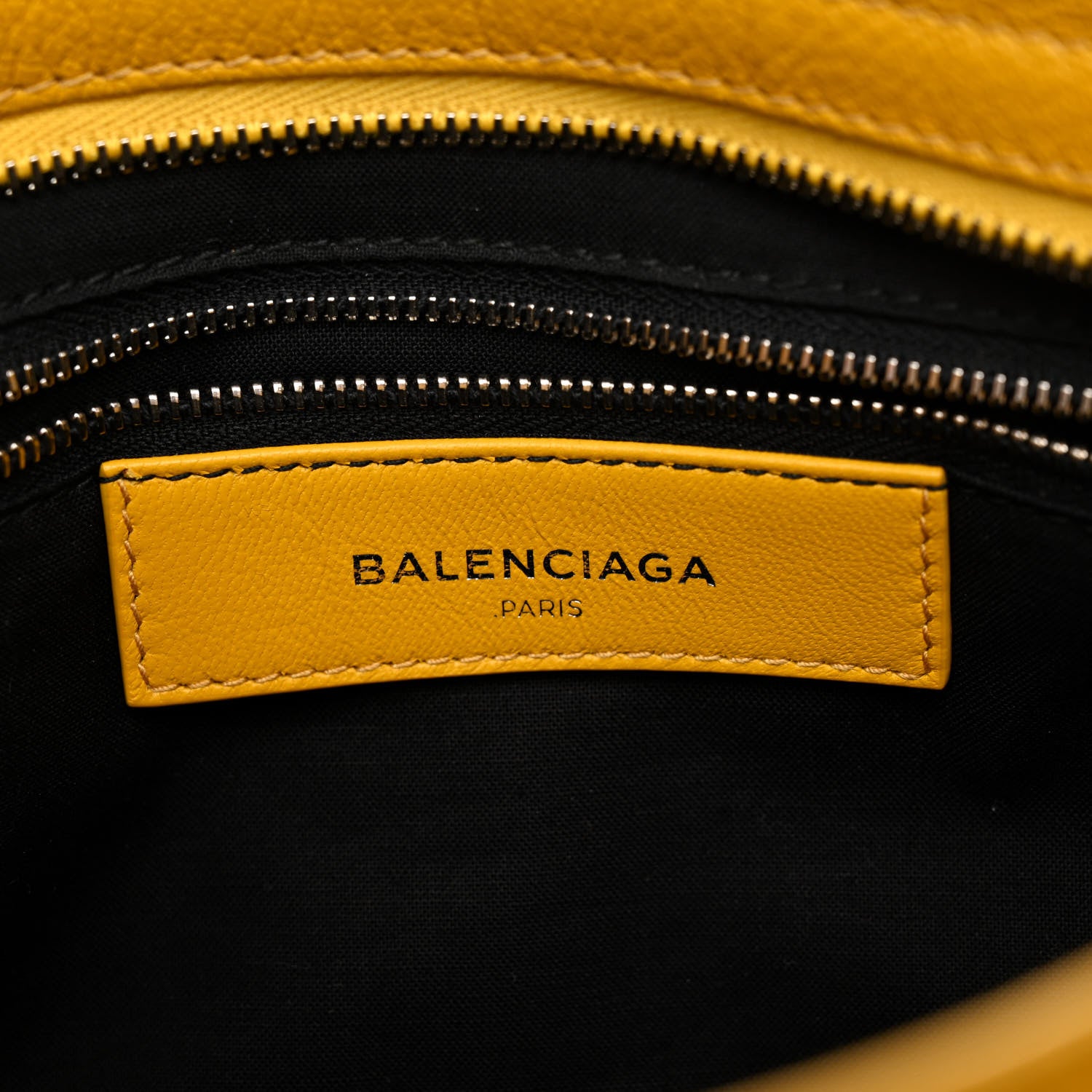 Balenciaga Chevre Silver Metallic Edge Hardware S City Jaune Epi 6 of 9