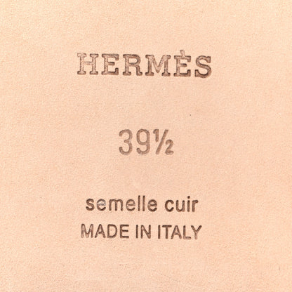 Hermes Calfskin Oran Sandals 39.5 Violet Majorette 8 of 11