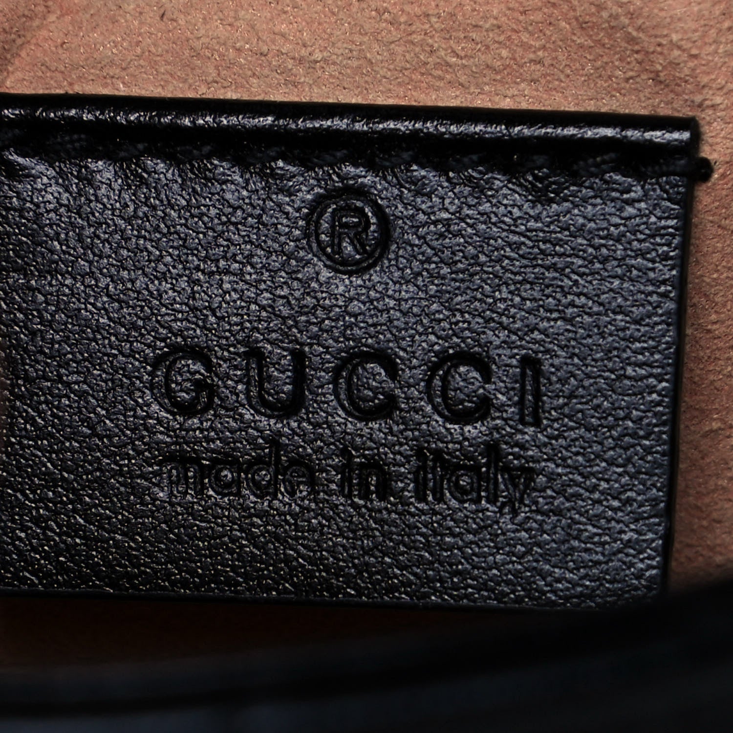 Gucci Calfskin Matelasse Super Mini GG Marmont Shoulder Bag Black 6 of 13