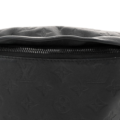 Louis Vuitton Calfskin Monogram Shadow Discovery Bumbag Black 7 of 12