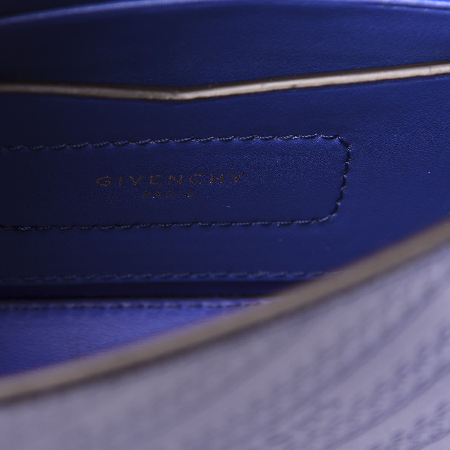 Givenchy Calfskin Chain Embossed Bond Belt Bag Blue 7 of 8