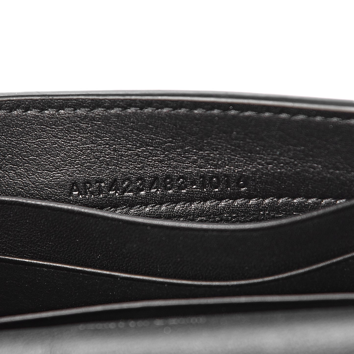 Smooth Calfskin Envelope Wallet Black