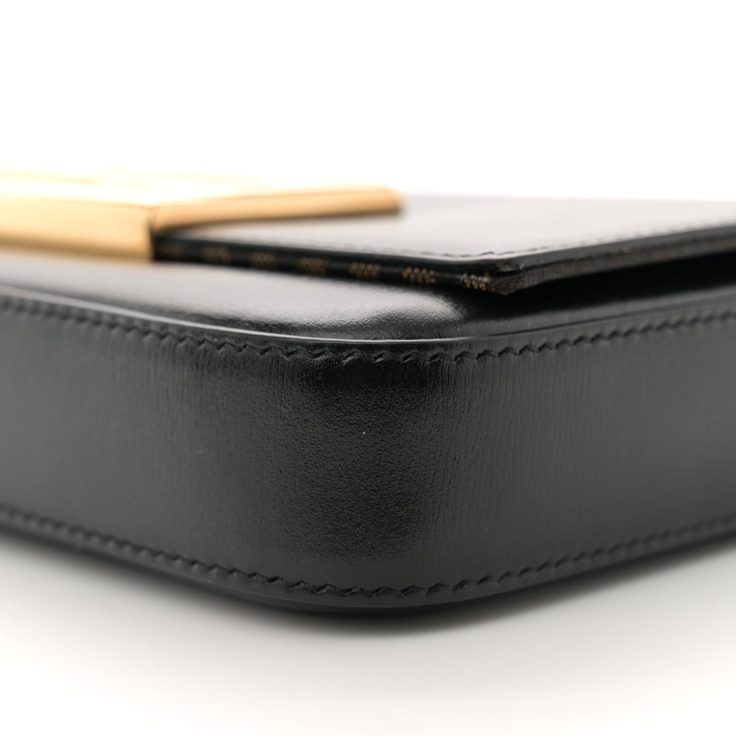 Vitello Palmellato Wallet on Chain with Pouches Black