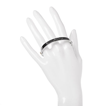 Cartier 18K White Gold LOVE Bracelet 16 2 of 7