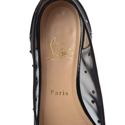 Christian Louboutin Patent Body Strass Flats 37.5 Black 8 of 11
