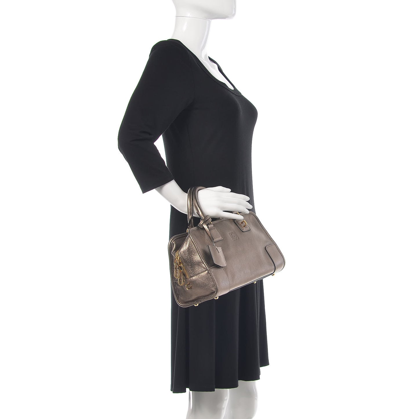 Metallic Calfskin Amazona 28 Bronze