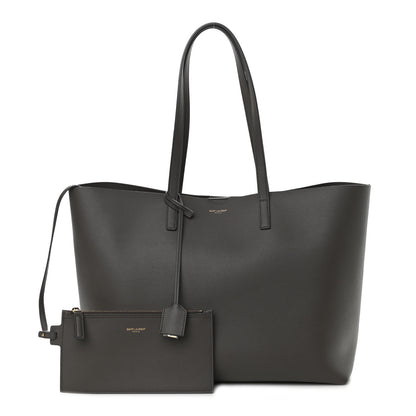 Saint Laurent Calfskin Large Shopping Tote Pebble 1 of 19
