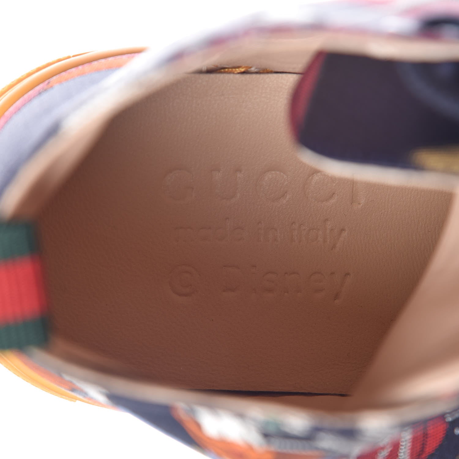 Gucci X DISNEY Jacquard Japanese Donald Duck Mens High Top Sneakers 6.5 Tide Multicolor 7 of 11