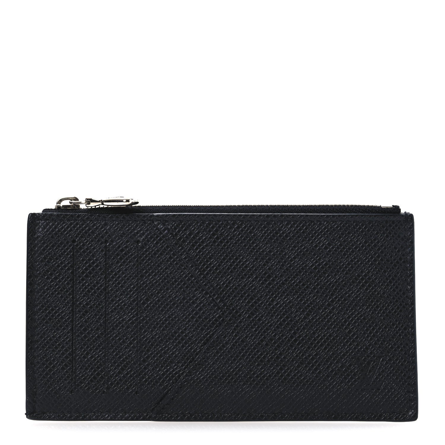 Louis Vuitton Taiga Coin Card Holder Black 1 of 7