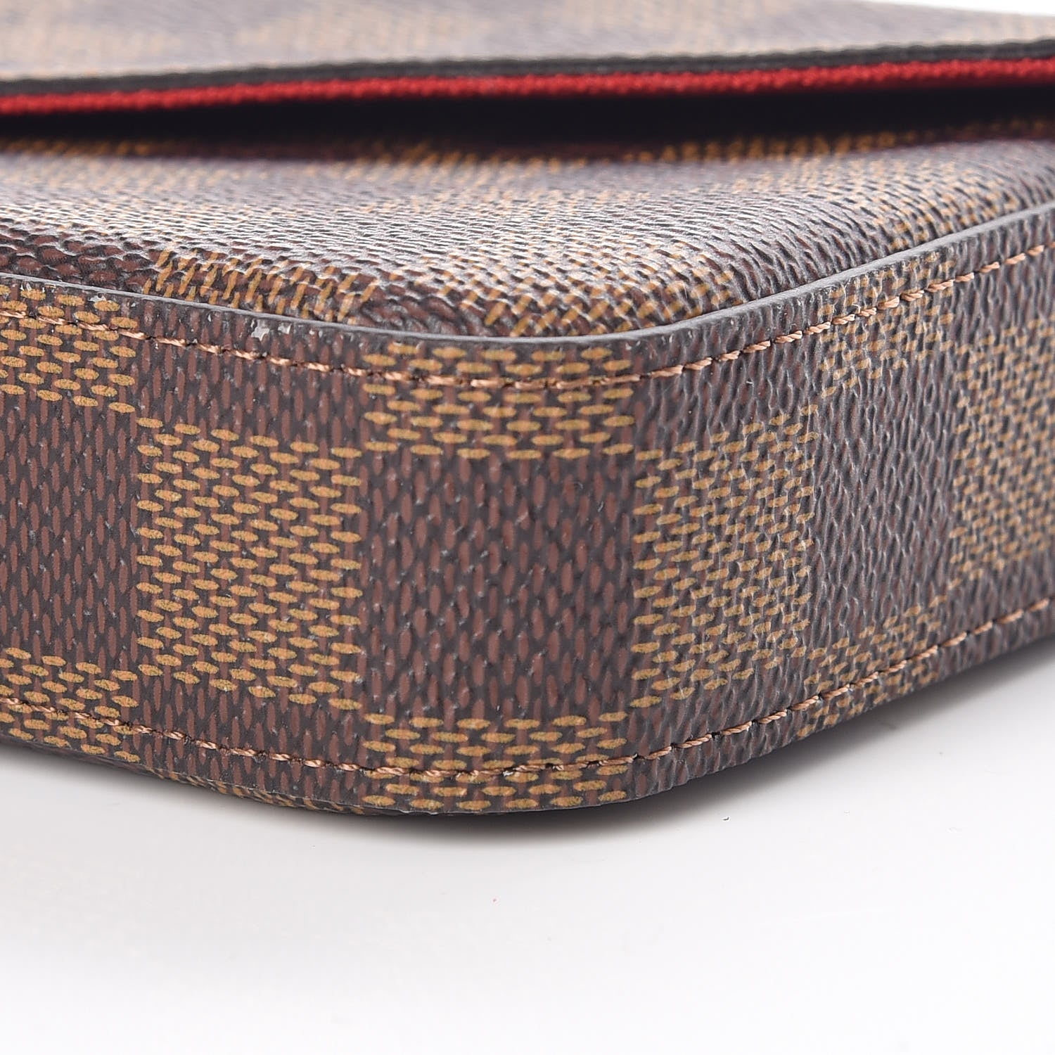 Louis Vuitton Damier Ebene Pochette Felicie Chain Wallet 12 of 13