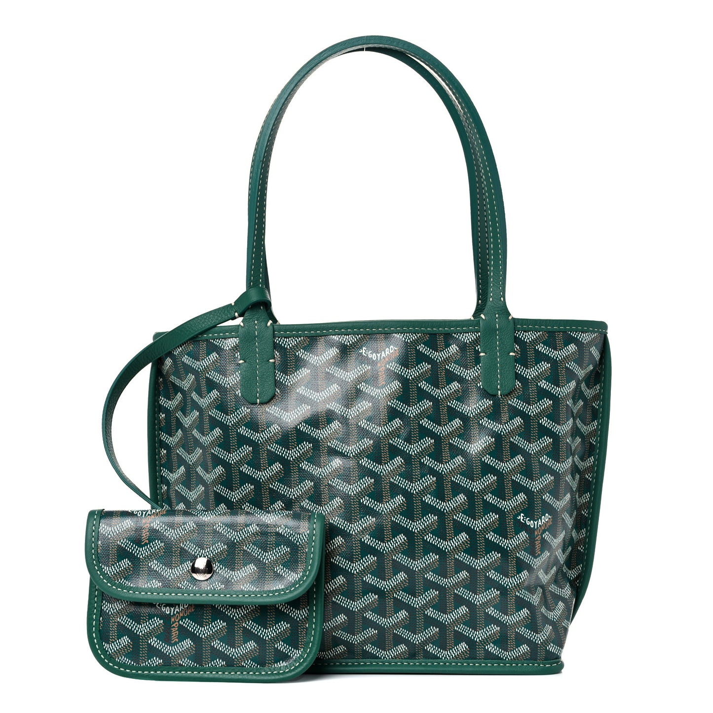 Goyardine Reversible Mini Anjou Green