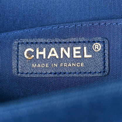 Chanel Denim Pleated Medium Boy Flap Light Blue 6 of 11