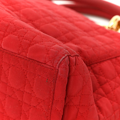 Christian Dior Nylon Cannage Medium Lady Dior Red 11 of 12