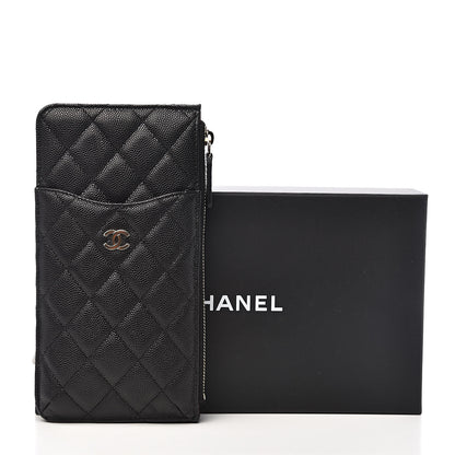 Chanel Caviar Quilted Classic Flat Wallet Pouch Black 8 of 8