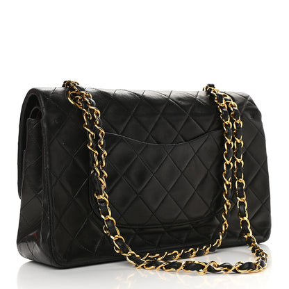 Chanel Lambskin Quilted Medium Double Flap Black 3 of 9