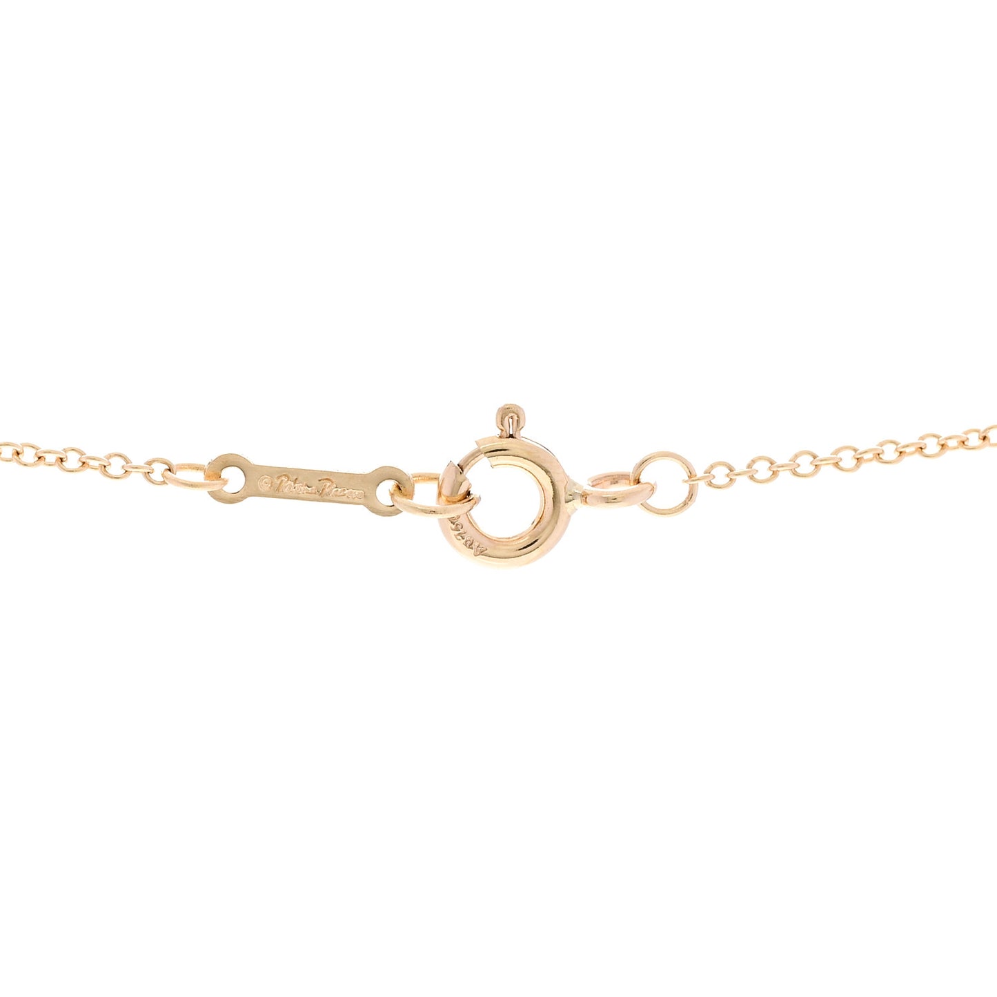 18K Yellow Gold Cultured Pearl Paloma Picasso Olive Leaf Pendant Necklace