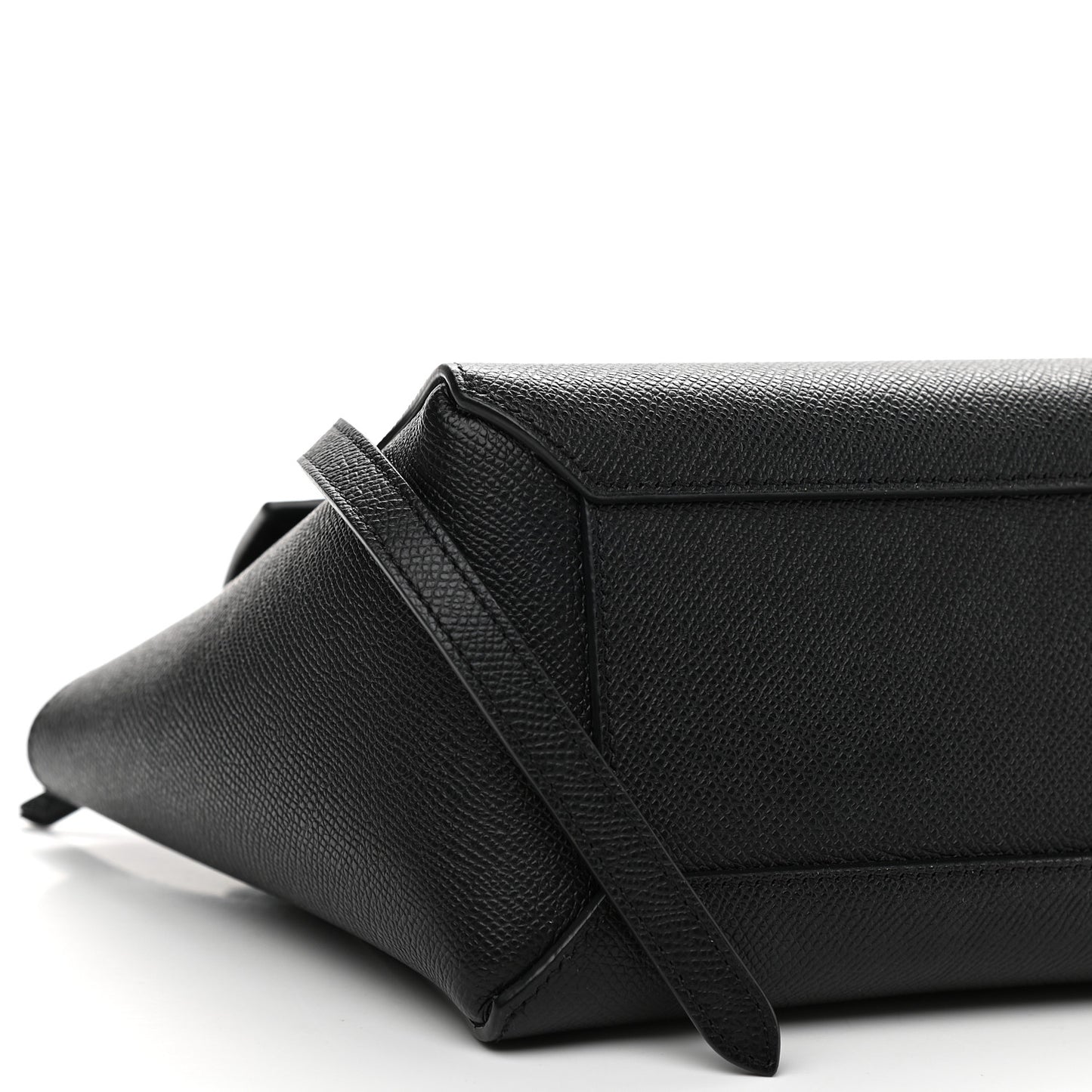 Grained Calfskin Micro Belt Bag Black