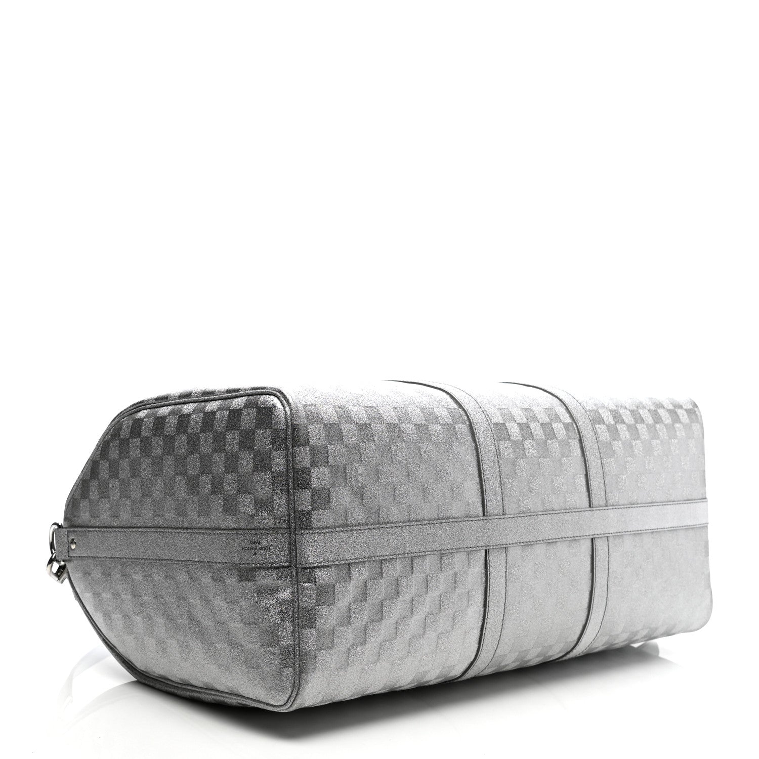 Louis Vuitton Damier Glitter Keepall Bandouliere 50 Silver 3 of 9