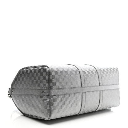 Louis Vuitton Damier Glitter Keepall Bandouliere 50 Silver 3 of 9