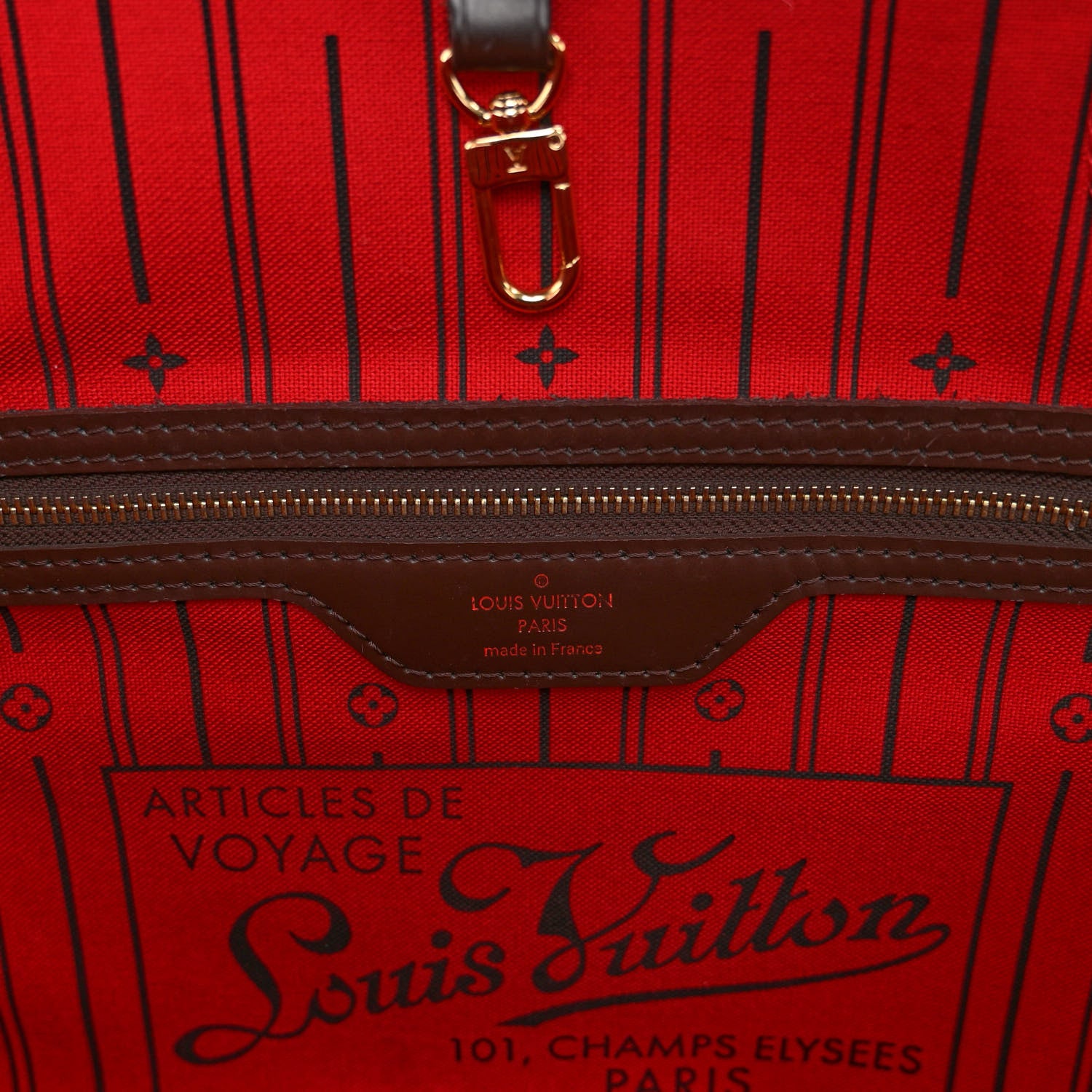 Louis Vuitton Damier Ebene Neverfull MM 6 of 10